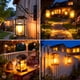 thumbnail image 3 of Farol solar Garpar impermeable para exterior con soporte de pared, 3 of 8