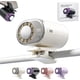 thumbnail image 1 of Ventilador clip coche pantalla LED portátil USB recargable refrigeración personal 360° rotación, 1 of 8