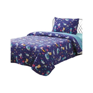 Genérico - Sabana Polar Infantil Plaza Y Media Sirena