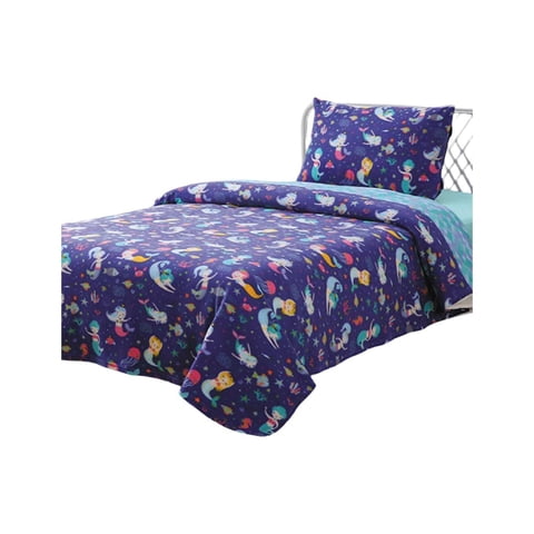 Genérico - Sabana Polar Infantil Plaza Y Media Sirena