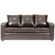 thumbnail image 3 of Living Emanuel 3 Cuerpos Y 2 Poufs - Cuero Sintético Pu Café Moro, 3 of 6