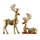thumbnail image 3 of 2 Uds Figuritas De Renos Estatuas De Ciervos De Resina Para Decoración Del Hogar Regalo Dorado, 3 of 5