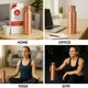 thumbnail image 5 of Botella de agua STORE INDYA, 100% cobre puro, 900 ml, diseño martillado, 5 of 9