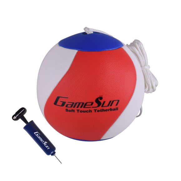 Pelota Tetherball GameSun Soft Touch con cuerda portátil