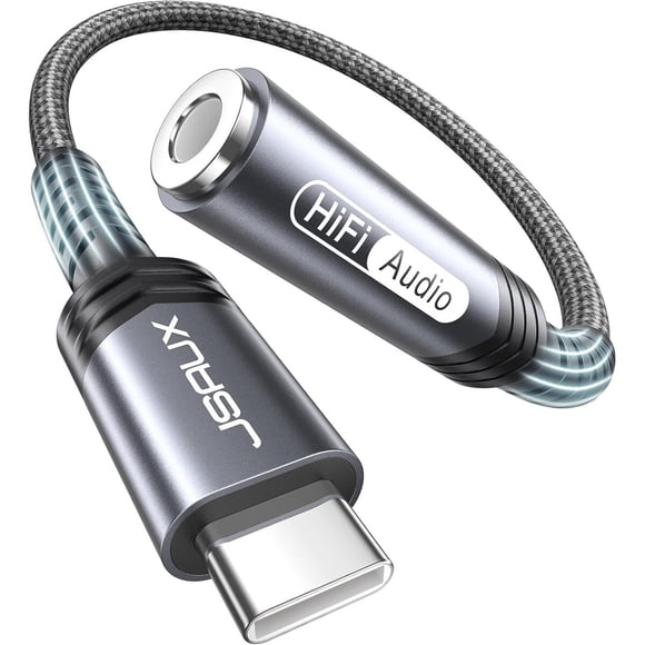 Adaptador JSAUX USB-C a 3,5 mm DAC HiFi Audio