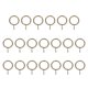 thumbnail image 1 of Uxcell 20 Pcs Anillos para Cortinas con Ojales, 1"ID Deslizamiento Suave Anillo de Cortina de Metal Adecuado para Barra de Cortina de hasta 0.88", Bronce, 1 of 5