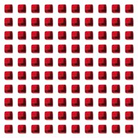 Bothyi - 100 Cubos Acrílicos Para Manualidades, Dados En Blanco Para Aulas, Imaginación, Preescolar, Color Rojo