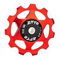 Ioensy - Polea De Cambio Trasero Para Bicicleta, Piezas De 11T, Accesorio Para Ciclismo, Poleas Para Bicicleta De Carretera, Color Rojo
