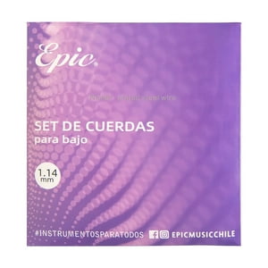 Cuerdas Para Bajo Epic Nickel-Plated Steel Wire 1.14Mm