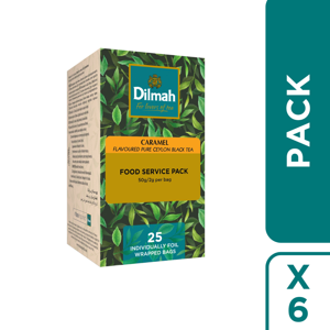 Pack 6 Te Negro Caramelo Dilmah 25 Bolsitas C/U