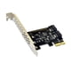 thumbnail image 3 of Adaptador PCI-E PCI Express A SATA3.0 2 Puertos III 6G Tarjeta De Expansión Plug Play, 3 of 3