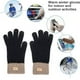 thumbnail image 2 of Guantes de lana de alpaca tejidos con pantalla táctil para mujer, otoño e invierno, cálidos, anticongelantes, forrados con vellón, gruesos y de dedos completos., 2 of 5
