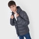 thumbnail image 3 of Parka Hombre Lisa Gris Oscuro Corona, 3 of 5
