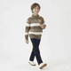 thumbnail image 2 of Sueter Ni o Invierno Tejido Rayado Cuello Alto Moda Infantil, 2 of 3