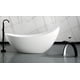 thumbnail image 4 of Taburete de baño/ducha de resina arqueada negra mate de la marca ALFI, 4 of 8