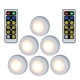 thumbnail image 1 of Luces de armario con batería, pulsador, grifo, prensa, led con mando a distancia, regulable, pegar las luces para la estantería del mostrador del gabinete (seis luces y dos mandos a distanci, 1 of 3