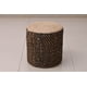 thumbnail image 1 of Puff Deco Puff Yute Natural/Negro Redondo Diseño Moderno Natural Rustico0,4x0,4 mts, 1 of 2