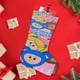 thumbnail image 4 of Mother Goose Club Tema: Calcetines de Navidad, fino lino blanco para colgar en escaleras y chimenea, decoración navideña para el hogar, regalo de Navidad. 45cm × 32cm, 4 of 5