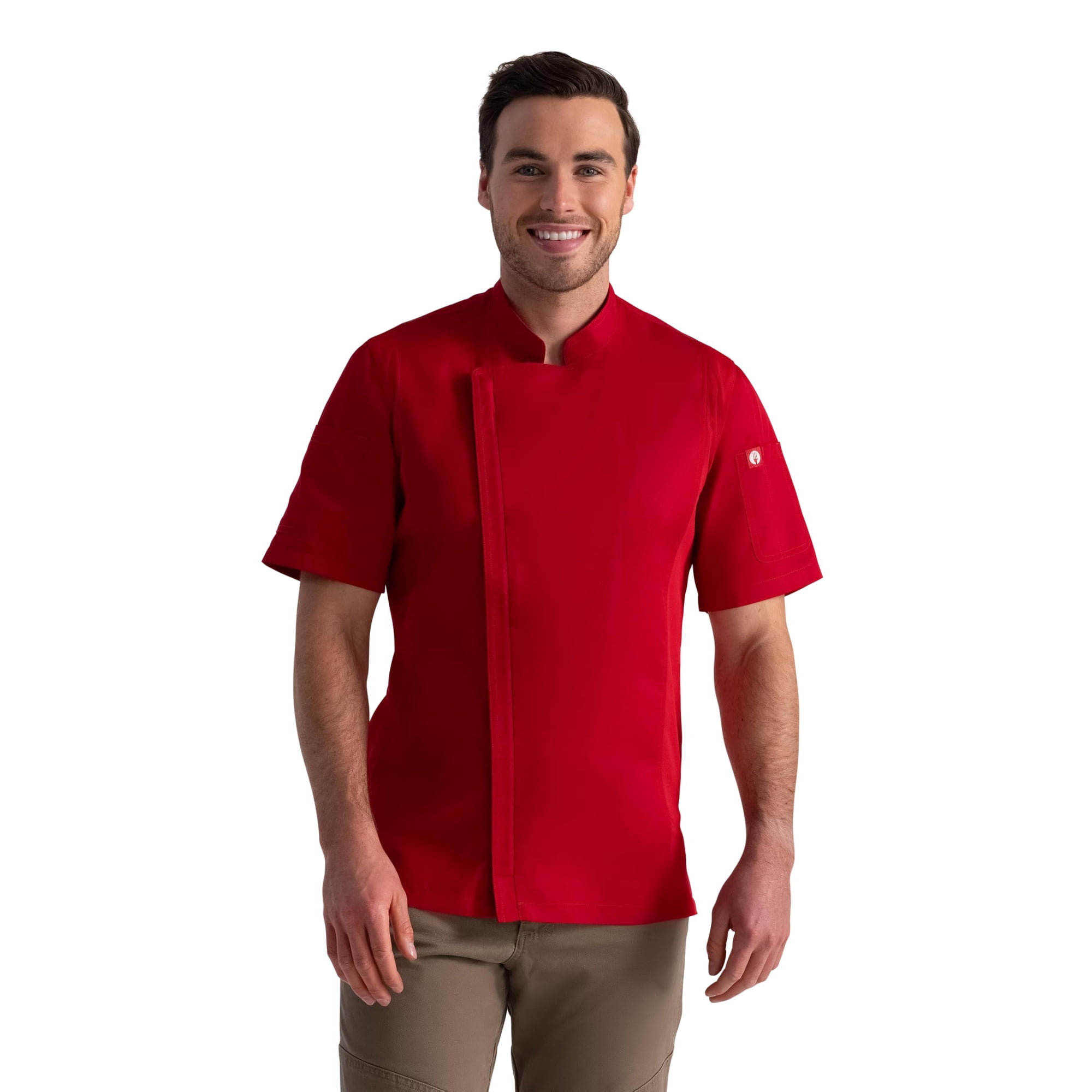 Chaqueta De Chef Springfield Chef Works Para Hombre Rojo 3x-large