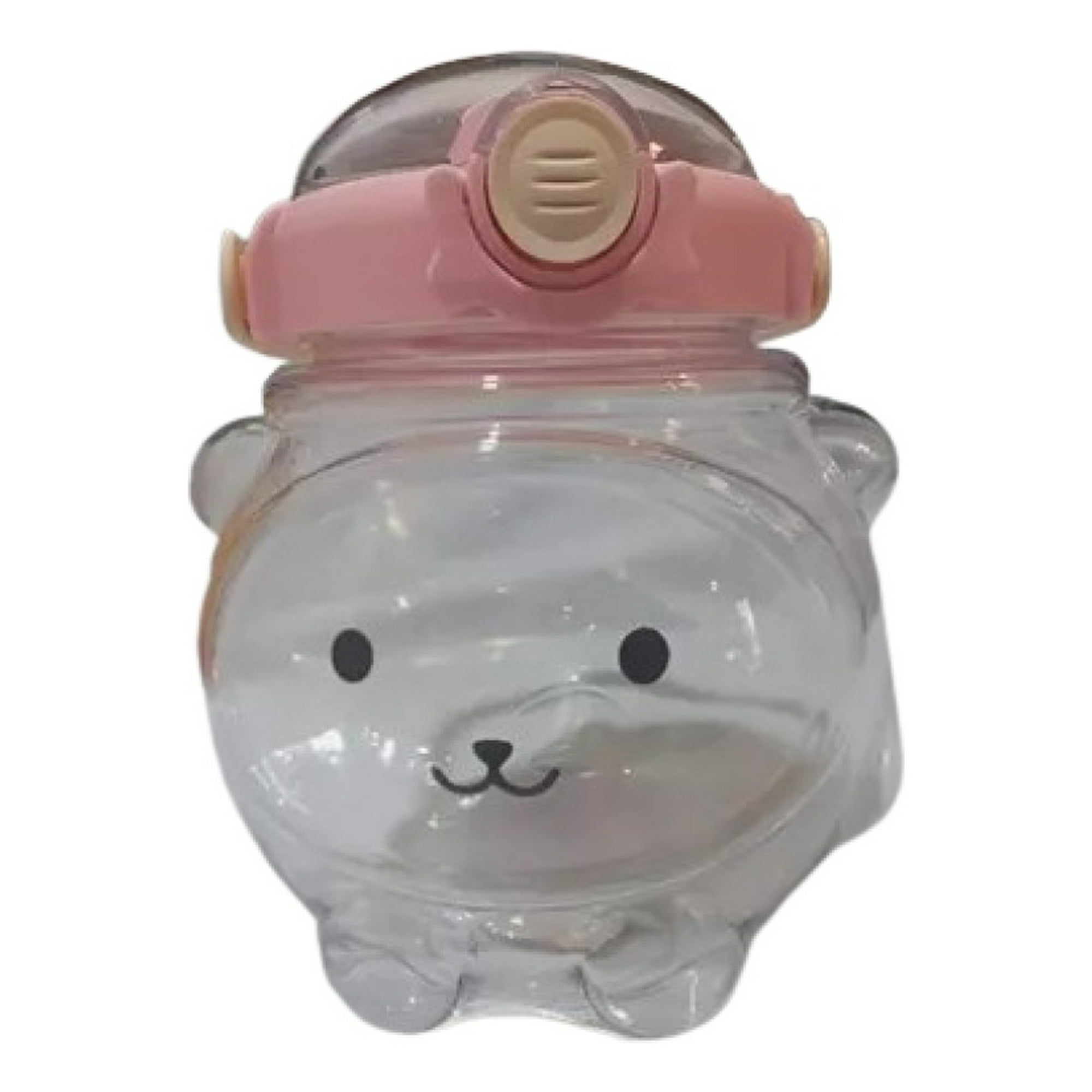 Genérico - Botella De Agua Oso Pajilla Plastica Portatil Niños Lau