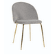 thumbnail image 1 of Silla Nordic Felpa Gold - Gris, 1 of 3