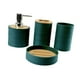 thumbnail image 2 of Juego De 4 Accesorios De Ba?o, Regalo De Inauguración De La Casa, Decoración De Ba?o, Taza De Enjuague Bucal, Verde Oscuro, 2 of 5