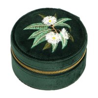 Ioensy - Caja De Pulsera Portátil, Contenedor De Joyería Bordado Para Pulseras, Aniversario