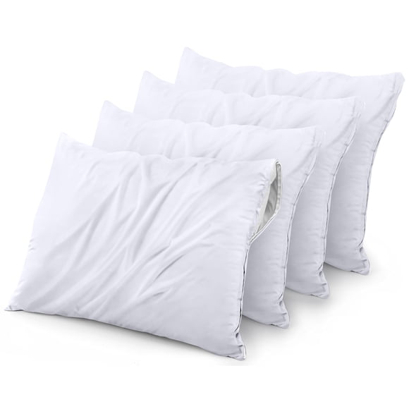 Protectores de almohada Utopia Bedding, impermeables, estándar, paquete de 4