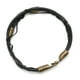 thumbnail image 2 of Pulsera hombre cuero y dijes bronce negro, 2 of 6