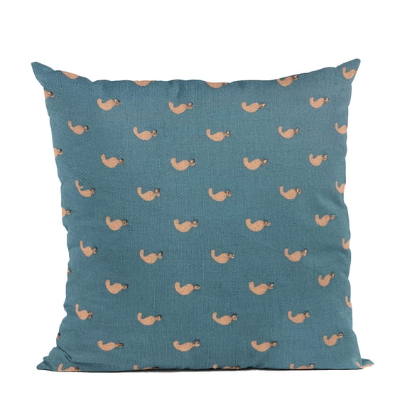 Cojín Plutus Brands con motivos de cuentas azules de Plutus Brands, 30 cm x 50 cm
