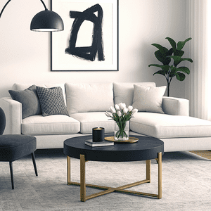 Muebles Santa Ana - Mesa De Centro Black Circle