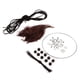 thumbnail image 4 of Dream Catcher DIY Material Kits Bucle De Hierro, Cordón De Gamuza, Pluma, Cuentas Marrón, 4 of 5