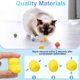 thumbnail image 3 of Uxcell 30 Pcs Juguete para Gato Bola de Pompones de Peluche Suave 1.2" Tonos Amarillos, 3 of 6