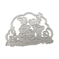 Bothyi - Pareja De Pascua Amante Del Conejo Troqueles De Corte De Metal Creativo Para Álbum De Fotos