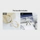 thumbnail image 1 of 18K Gold Plated Hoop Huggie Earrings: Perfect for Women & Girls' Parties & Holidays!, 1 of 5