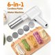 thumbnail image 4 of M Buder Máquina Eléctrica para Hacer Pasta, Máquina Automática Inalámbrica para Pasta, Máquina Casera para Hacer Fideos para Cocina, 5 Bandejas de Acero Inoxidable Reemplazables, Máquina de Cortar, 4 of 9