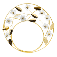 Mundo Online - Espejo Decorativo Flores Y Hojas Amsterdam