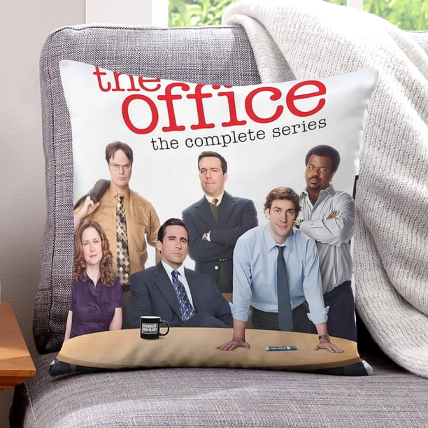 The Office Fundas de almohada de terciopelo con tema, regalos de funda de almohada, decoración para el hogar, cojín de lanzar, regalo de cumpleaños para fans y parejas. 45cm x 45cm.