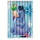 thumbnail image 1 of Cortina de ducha con diseño de burro azul Eeyore sentado, juego de cortinas de baño con ganchos, tamaño 48 x 72 pulgadas, 1 of 3