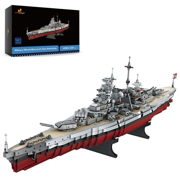 Set de bloques de construcción JMBricklayer Battleship Bismarck 60006
