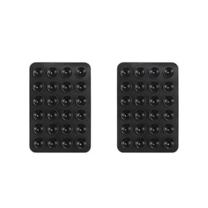 Magideal - 2X Funda De Silicona Con Ventosa Para Teléfono, Soporte De Adhesión Con Ventosa, Accesorios Para Teléfono Doméstico, Soportes Para Teléfono Para Vídeo Negro