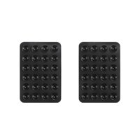 Magideal - 2X Funda De Silicona Con Ventosa Para Teléfono, Soporte De Adhesión Con Ventosa, Accesorios Para Teléfono Doméstico, Soportes Para Teléfono Para Vídeo Negro