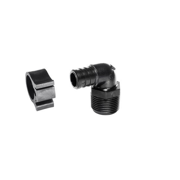 Elbow Flair-It Central PEXLOCK 30809 Macho 3/4, negro