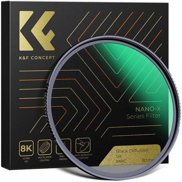 Filtro K&F Concept Black Diffusion 1/4 82 mm para vídeo/foto