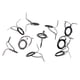 thumbnail image 1 of 10 Piezas De Cerámica Anillos De Ojo Guías De Ca?a De Pescar Consejos Marco De Acero Inoxidable 30 #, 1 of 3