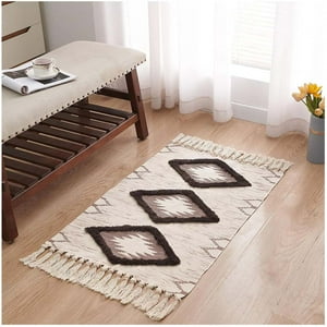 Top Lucky - Bajada De Cama Bordada Kilim De Estilo Etnico 60X100 Cm