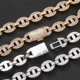 thumbnail image 4 of Ancho 16mm Gran Miami Iced Out Cuban Link Necklace, Extra Brillante Cuban Link Chain para Hombre, Sólido Grueso Hip Hop Hombres Cuban Link Chain, 16-24 Inch - Caja de Regalo Incluida, 4 of 7