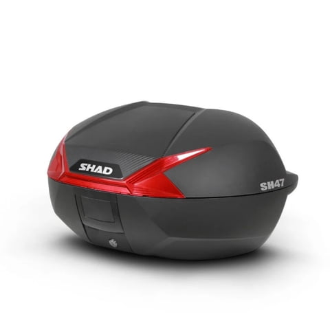 Maleta Para Moto Shad Sh47 Rojo - 47 Litros