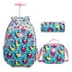 thumbnail image 1 of Girls School Backpack Child Wheeled Bag Set for Boys Roller Bag Rolling Luggage School Trolley Backpack with Lunch Bag Insulated, 1 of 3
