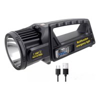 Disparo - Linterna De Mano Camping Potente Solar 9 Funciones 3 Modos Blanco